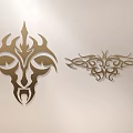 Wooden Wall Hanging With Intricate Ornate Patterns For Modern Home Interior Decoration Light Background