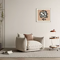 Modern single sofa 3d model