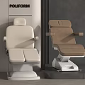 Modern Medical Treatment Chairs With Beige And Brown Upholstery And Adjustable Seats