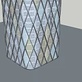 Modern High Rise Office Building Featuring Geometric Glass Facade Design