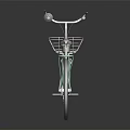 Stylish Light Green Bicycle With Front Basket Purple Seat And Rear Rack