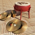 Traditional musical instruments 3d model