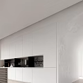 Modern Living And Dining Room Interior With Sofa Pillows Coffee Table Plant And Window Blinds