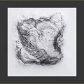 Natural Snowy Mountain Landscape With Smooth White Surface And Rocky Texture