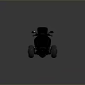 Black Three Wheeled Motorcycle Modern Sleek Design With Comfortable Seat And Wheels