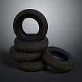 Durable High Quality Car Tires Stacked As Automotive Parts For Vehicles