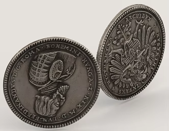 Gold Coins Ancient Coins Collectible Coins Currency Copper Coins Steel Arongs Cultural Relics Foreign Currency Money 3d model