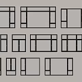 windows casement windows floor-to-ceiling windows bay windows balcony floor-to-ceiling windows doors and windows broken bridge aluminum windows 3d model