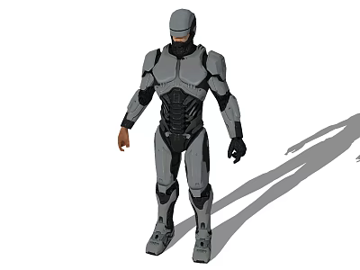 Intelligent Machine Humanoid Robot With Full Body Mechanical Armor And Futuristic Design 3d model