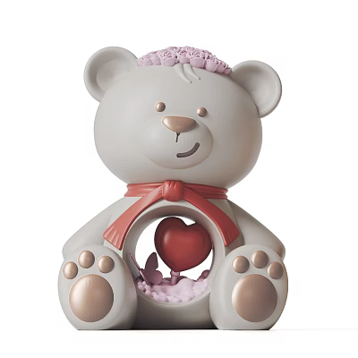 Modern Ornaments Love Bear Ornaments 3d model Modern Ornaments Love Bear Ornaments 3d model