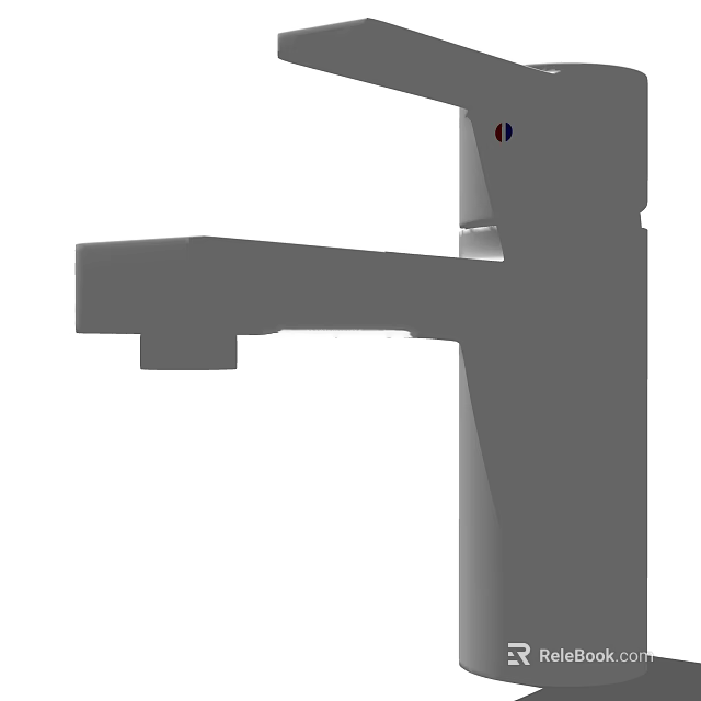 Modern Kitchen Faucet With Sleek Design And Brushed Nickel Finish For Sink 3d model 