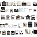 Various Types Of Modern Kitchen Appliances For Home Use Display Collection