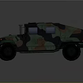 Camouflage Military Vehicle With Tactical Design And Off Road Capabilities