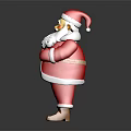 Classic Santa Claus Figure Wearing Red Suit White Beard And Brown Boots