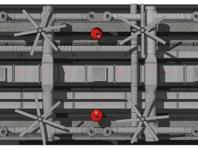 Industrial LOFT pipeline trunking ceiling fire bell combination model