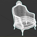 Elegant Pink Upholstered Armchair With Black Wooden Frame And Decorative Top