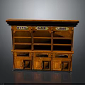 Vintage Wooden Wine Bar Cabinet With Shelves Drawers And Engraved Wine Bar Luma Signage