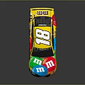 Colorful Toyota NASCAR Race Car With M&M's Logo And Number 18 Livery Design