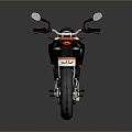 Modern motorcycle two-wheeled motorcycle off-road motorcycle road racing motorcycle motor vehicle 3d model