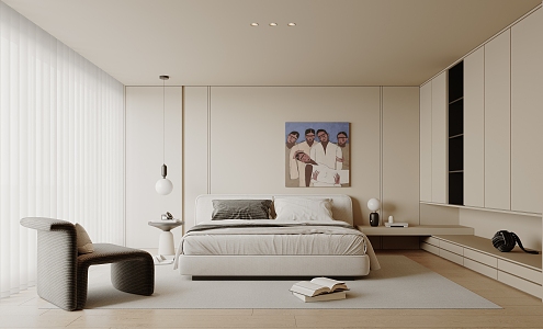 Quiet Bedroom Home Master Bedroom 3d model