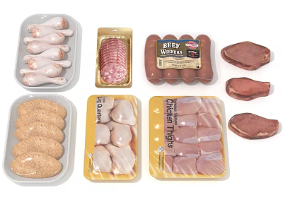 Modern Meat Fresh Meat 3d model Modern Meat Fresh Meat 3d model