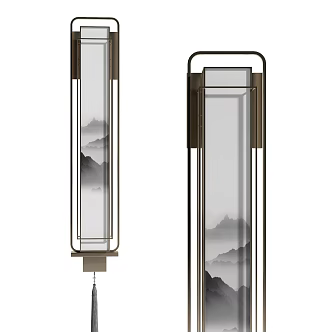 New Chinese Wall Lamp 3d model