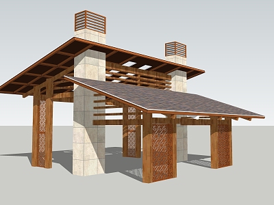 Landscape Pavilion model