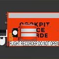 Red Cockpit Voice Recorder And Flight Data Recorder Aircraft Equipment