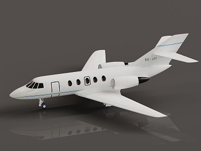 modern airliner 3d model