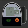 Medical Device Wrist Electronic Blood Pressure Monitor With Digital Display And Button Controls