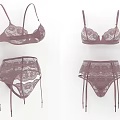 Women's Elegant Lace Lingerie Set with Bra and Panty Soft Design
