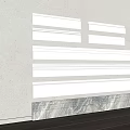 Modern skirting line ground line waist line gypsum line foot line 3d model