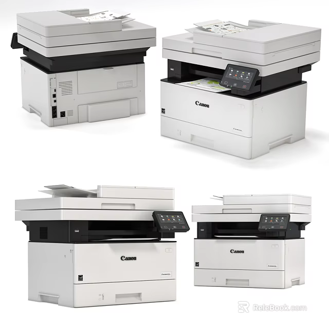 Reliable Canon Multifunctional Office Printers With All In One Print Scan Copy Functions 3d model 
