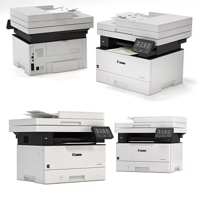 Reliable Canon Multifunctional Office Printers With All In One Print Scan Copy Functions 3d model
