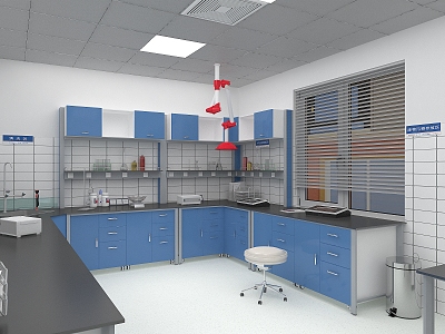 Modern Laboratory Testing Room model