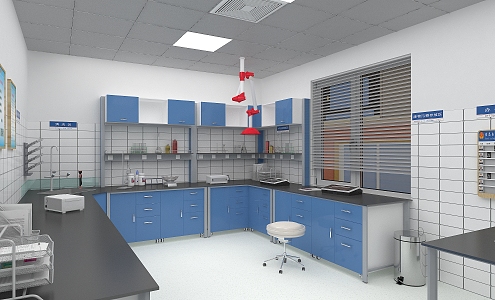 Modern Laboratory Testing Room 3d model