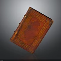 Classic Red Decorative Book With Intricate Golden Patterns And Elegant Ornaments