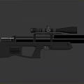 Modern Tactical Sniper Rifle With Telescopic Scope And Black Finish Design Features