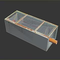 Household Storage Organizer with Multi Compartments Gray and Orange Design for Home Use