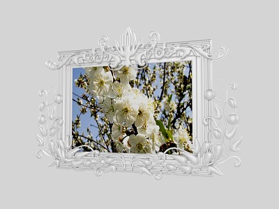 European-style photo frame model