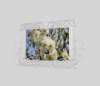 European-style photo frame 3d model