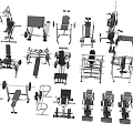 Different Types of Sports Equipment Featuring Fitness Machines Dumbbells Benches And Training Gear