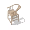 Wooden Leisure Chair With Simple Design Curved Backrest And Sturdy Structure