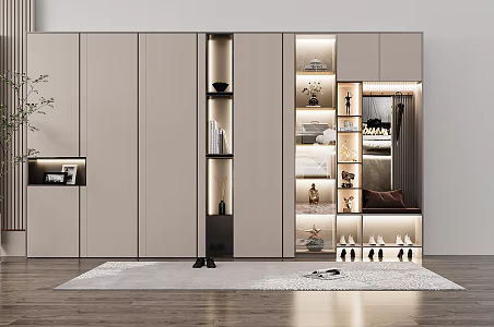 Modern shoe cabinet 3d model