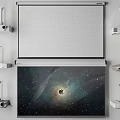 Professional Projection Monitoring System With Surrounding Projectors Central Projection Screen And Clear Visuals