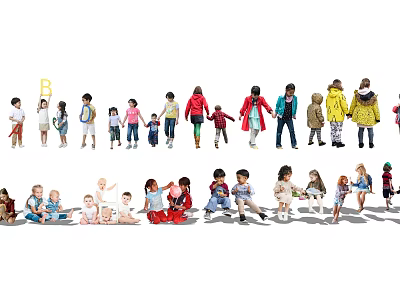 Modern Multiplayer Characters 3d model Modern Multiplayer Characters 3d model