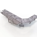 Movable Metal Ramp Platform With Guardrails For Event Or Industrial Use
