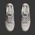 Adidas White Casual Sneakers With Three Stripes And Cream Rubber Soles