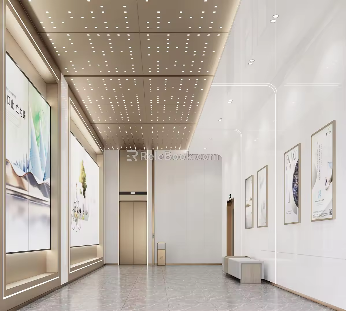 modern elevator 3d model
