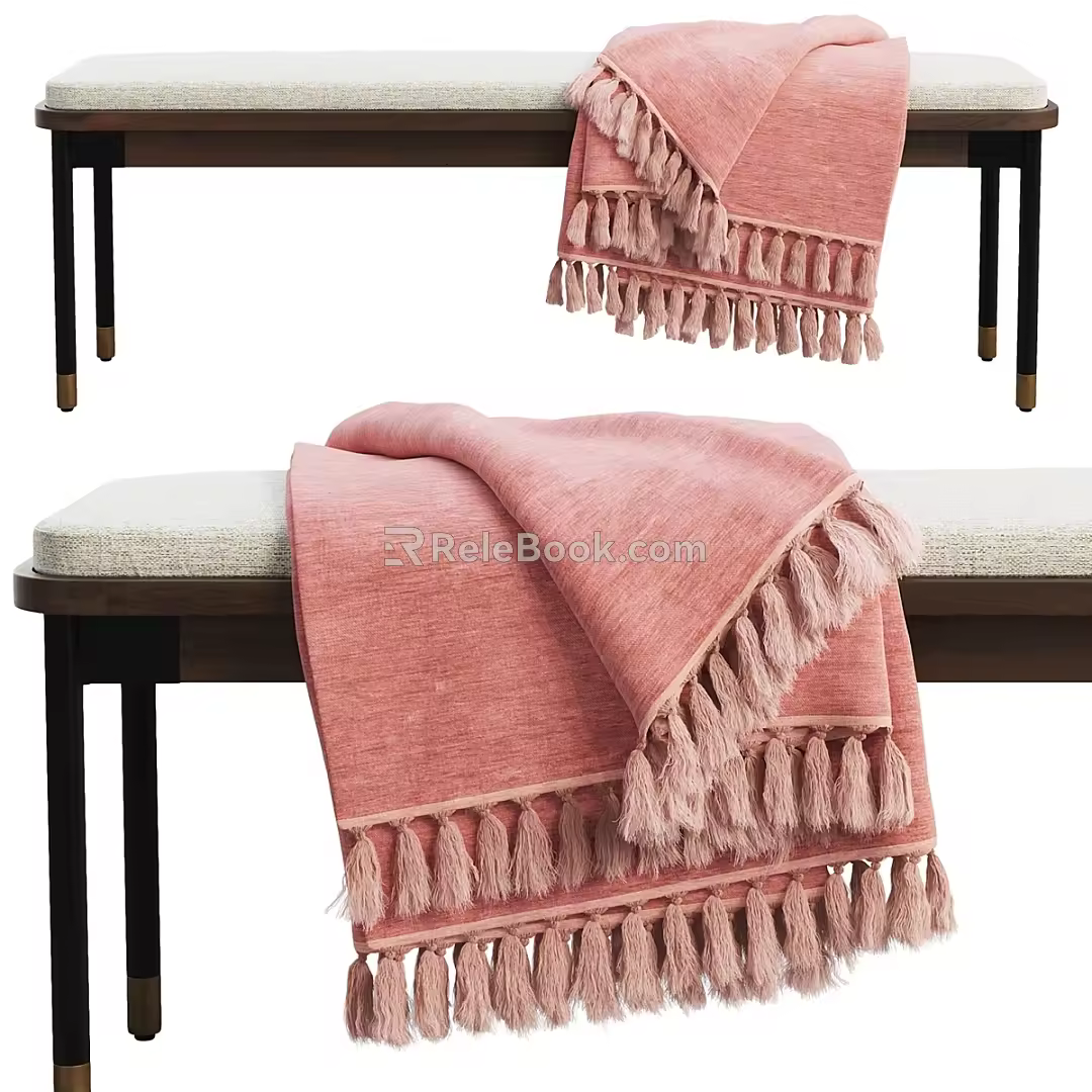 Modern Bed End Stool Classical Happy Bird Sally Sofa Stool Bench 3d model